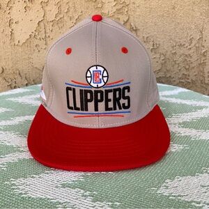 Los Angeles Clippers Gray and Red Cap
